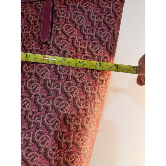 COACH CITY TOTE Monogram Print Coated Canvas Leather Straps CF342 - Picture 2 of 9